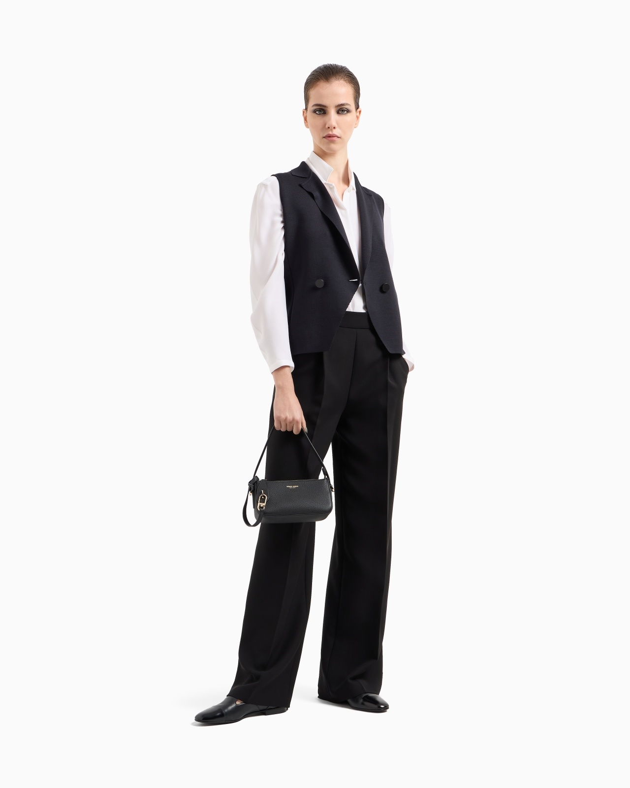 SINGLE-PLEAT, SILK CRÊPE CADY TROUSERS - 2