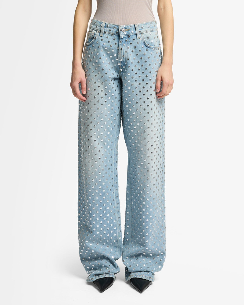 Studded Straight Trouser in Bleach 3