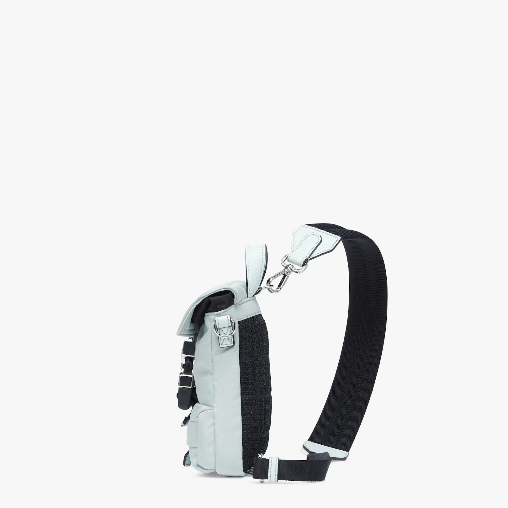Light blue nylon backpack - 2