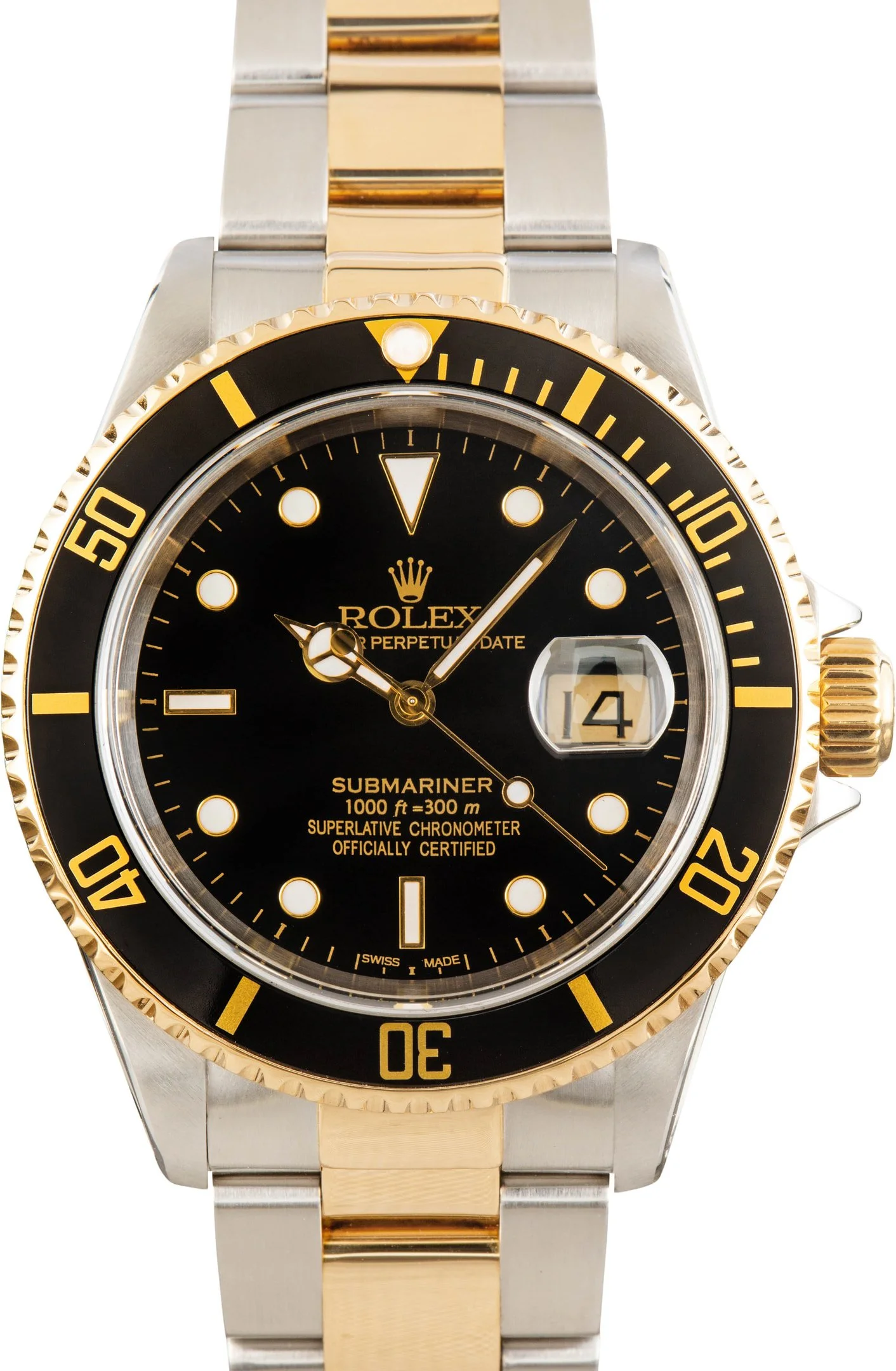 Pre-Owned Rolex Submariner Ref 16613 Black Dial - 1