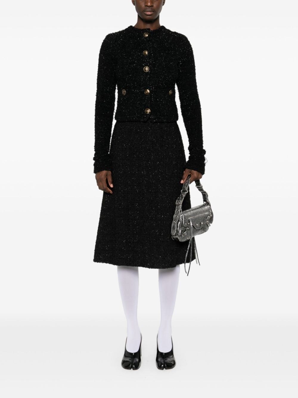 Bouclé cropped jacket - 3