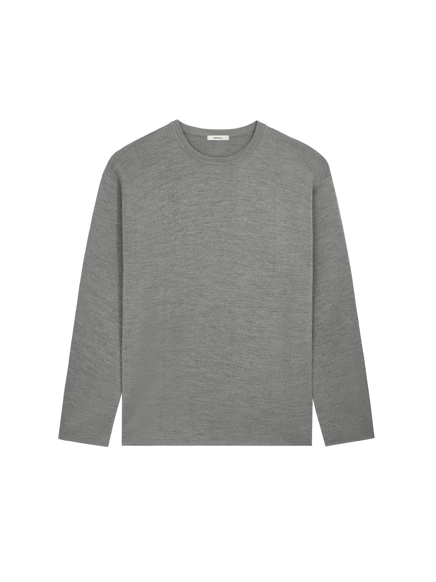 Mens Regenerative Merino Wool Sweater - Grey Marl - 2