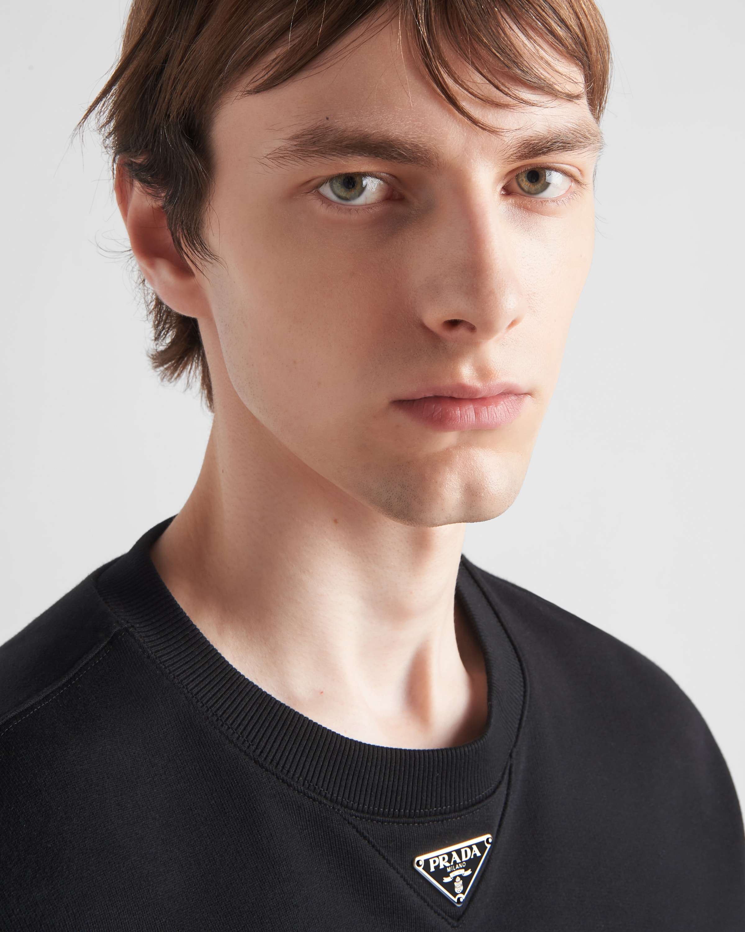 PRADA プラダ Triangle ロゴ コットンスウェット トレーナー プラダ トライアングルロゴ スウェットシャツ トレーナー