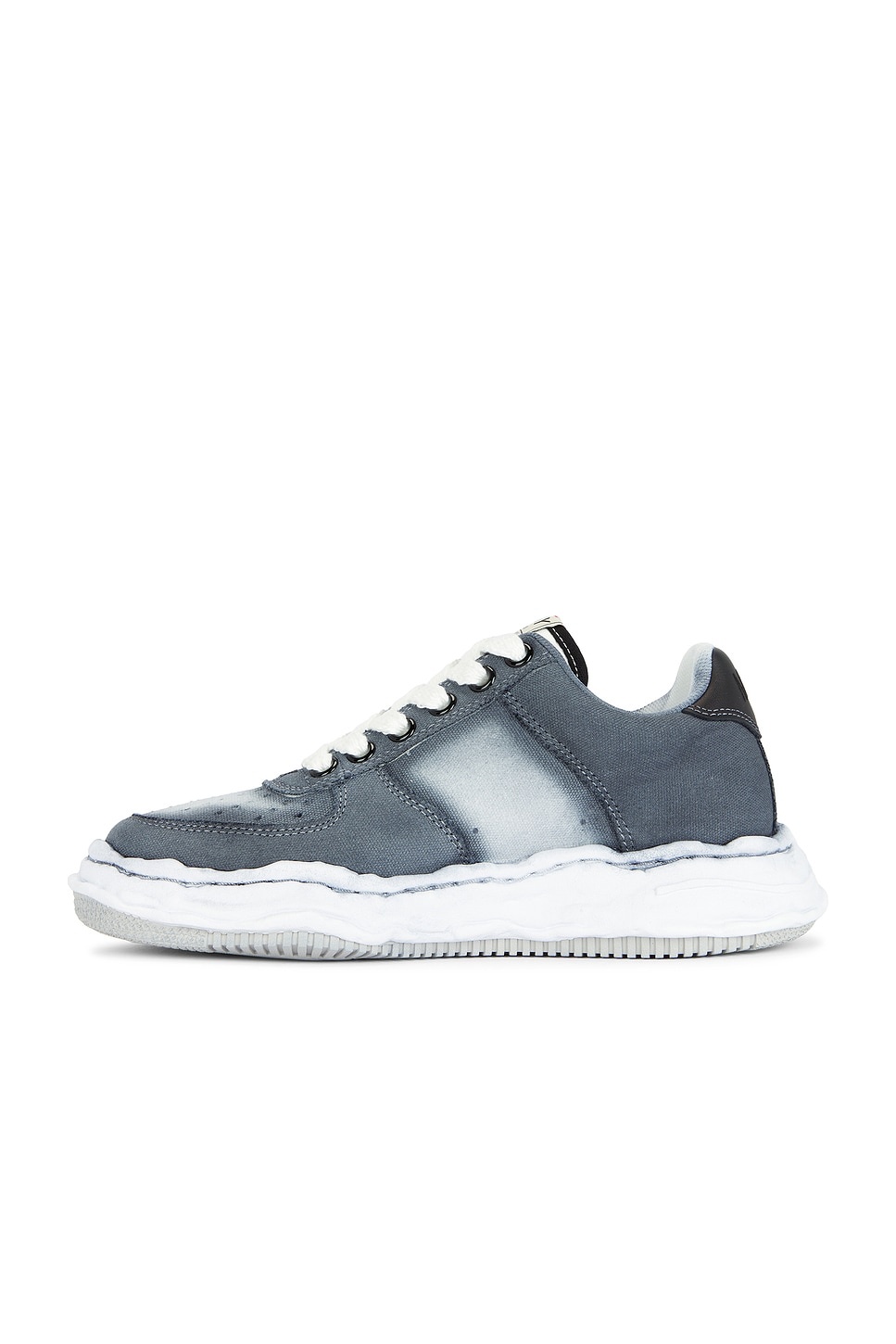 Wayne Original Sole Colored With Spray Canvas Low Top Sneakers - 5