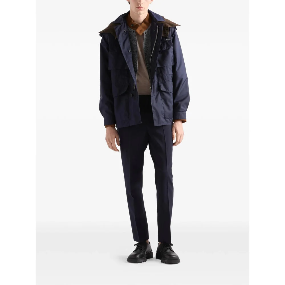 Prada Blue Jackets - Hooded Jackets Men - 1
