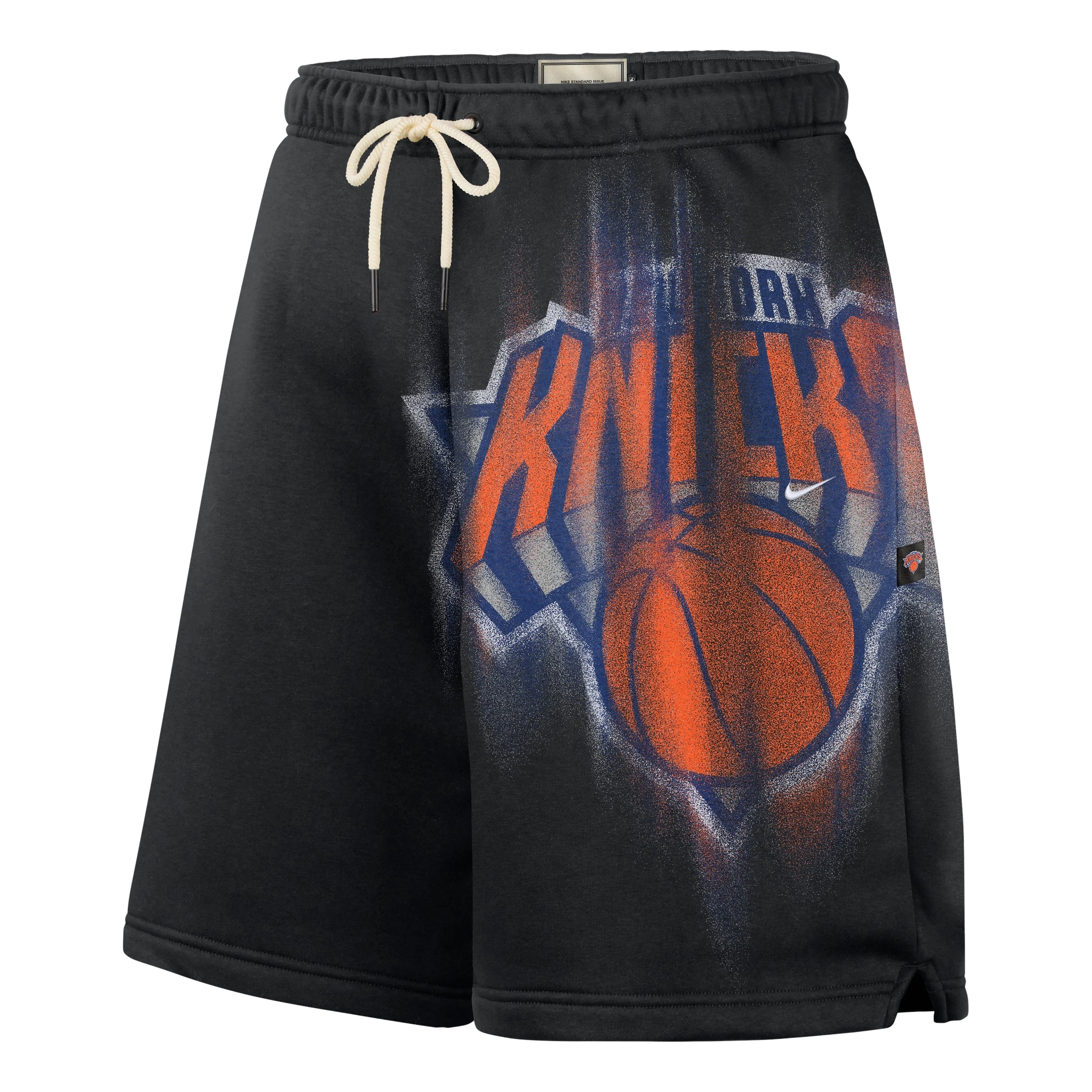 Nike New York Knicks Standard Issue 6" Fleece Shorts 'Black White' IQ1521-010 - 1