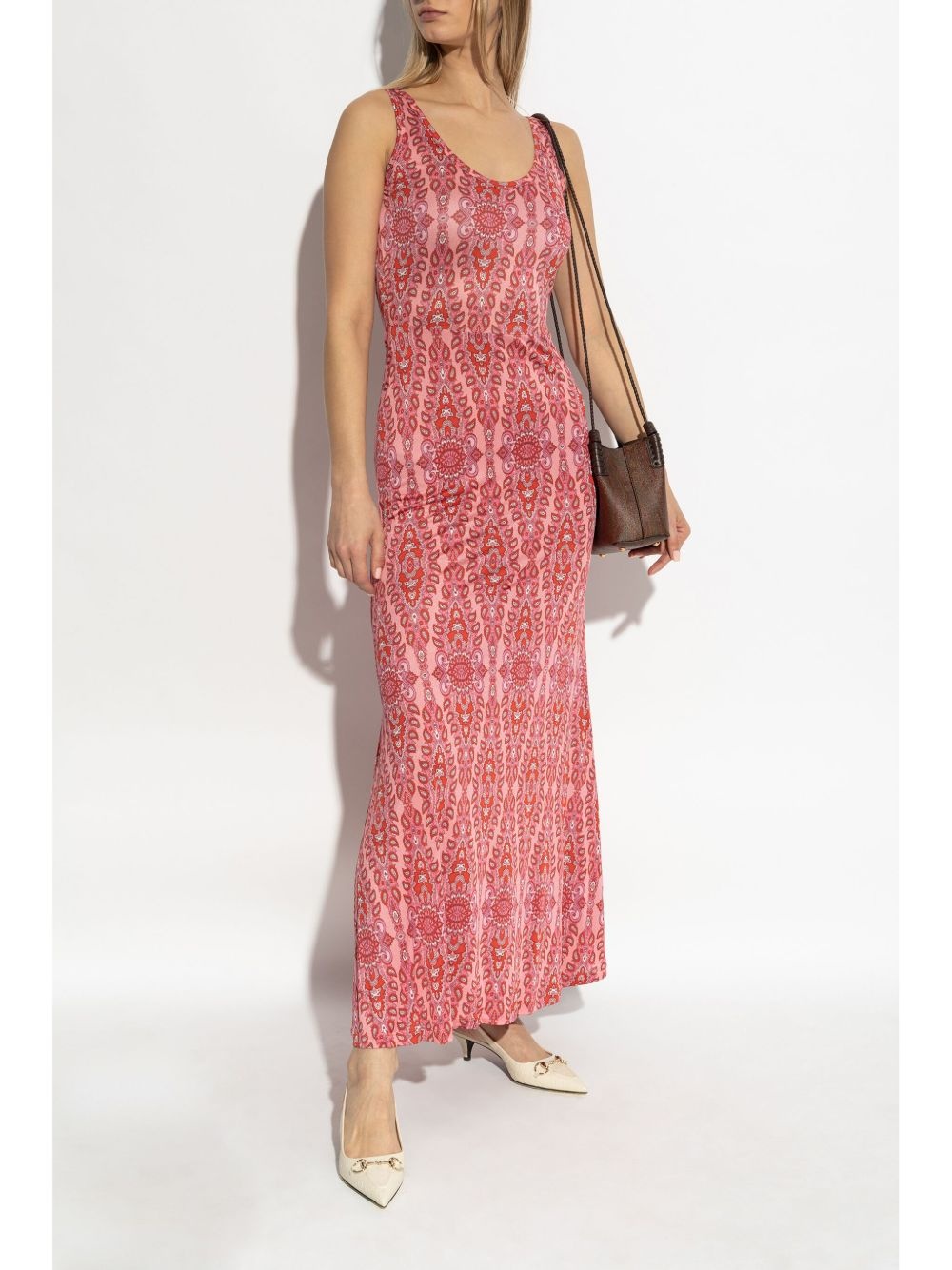 paisley-print long dress - 2