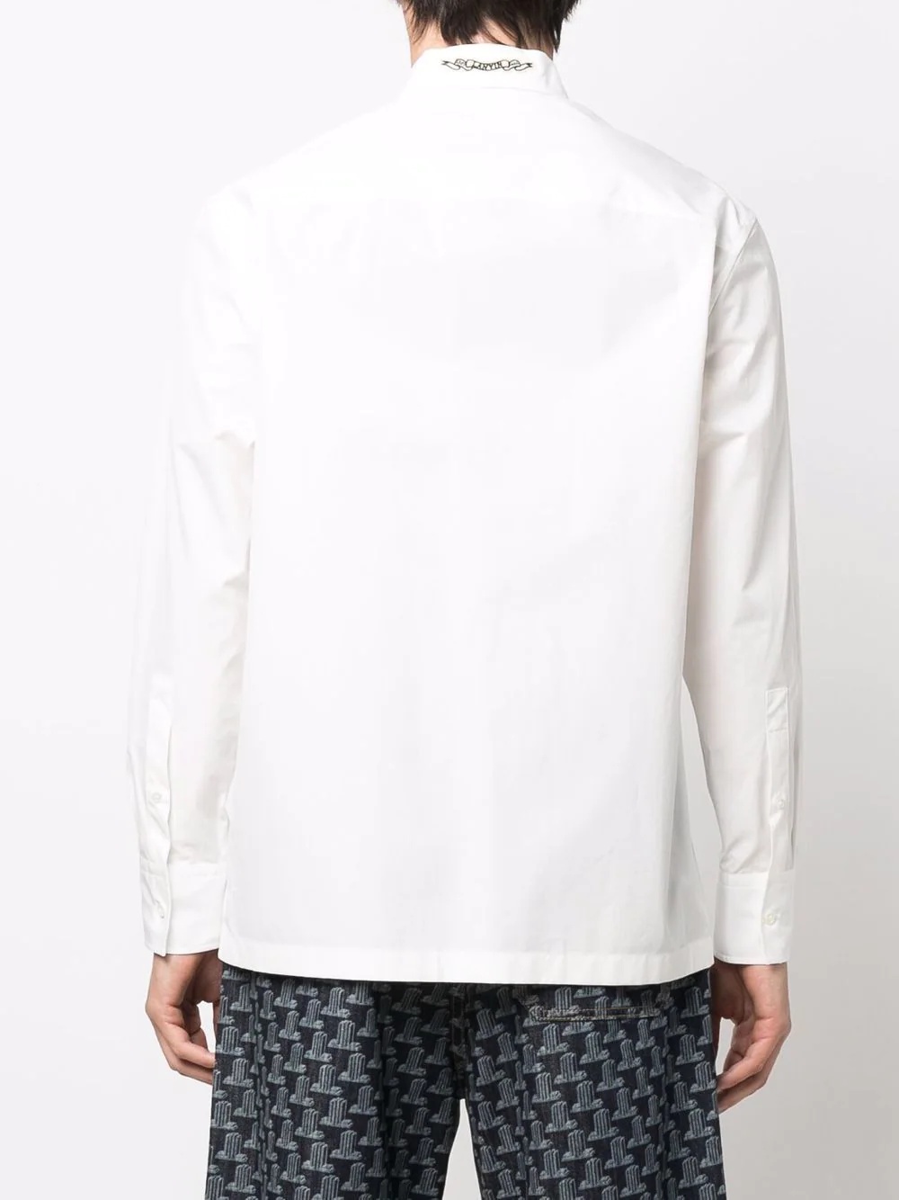 heart-print cotton shirt - 4