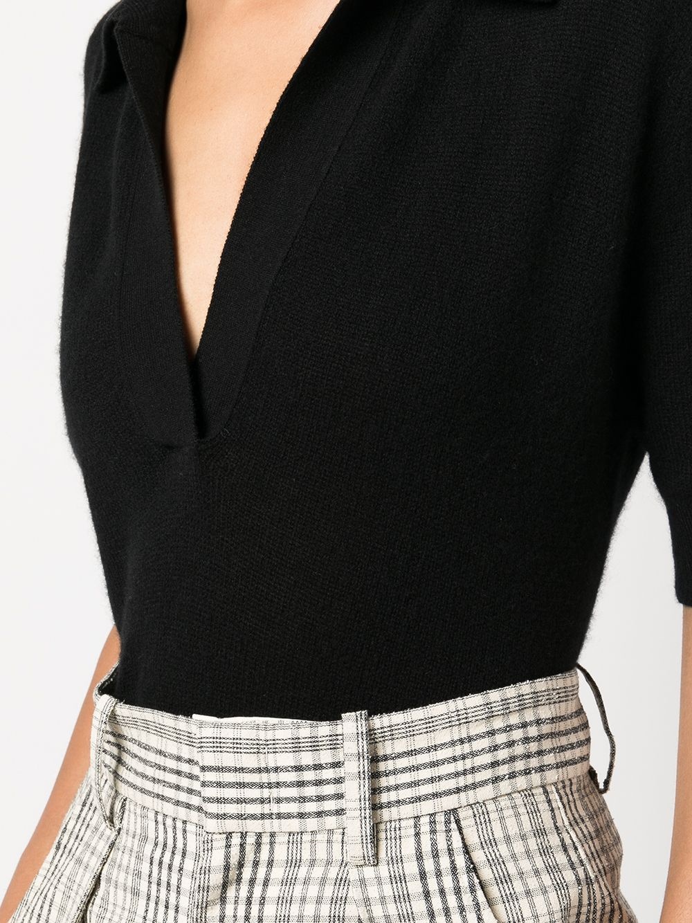 Jo shortsleeved cashmere polo top - 5