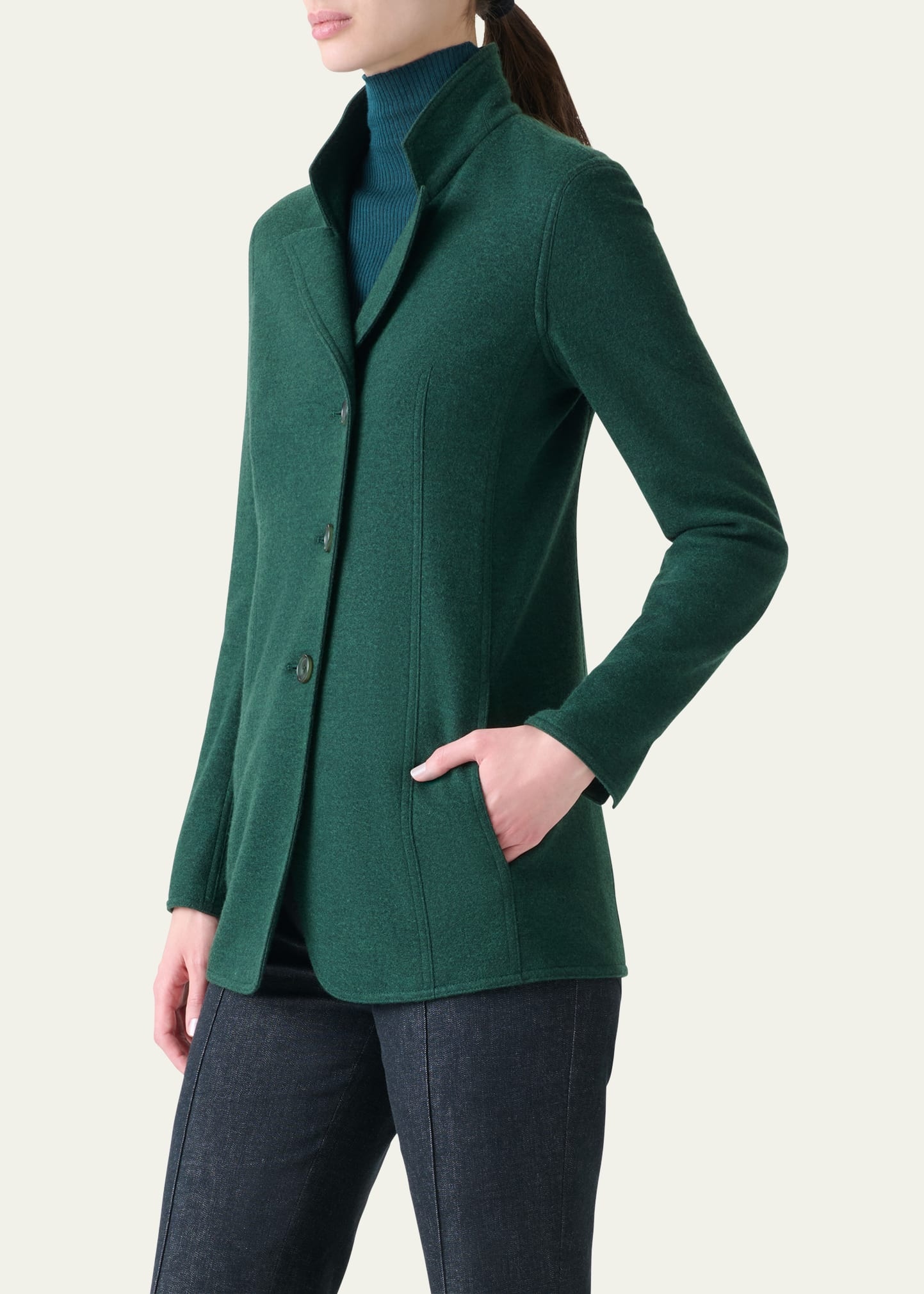 Liam Cashmere Jersey Jacket - 4
