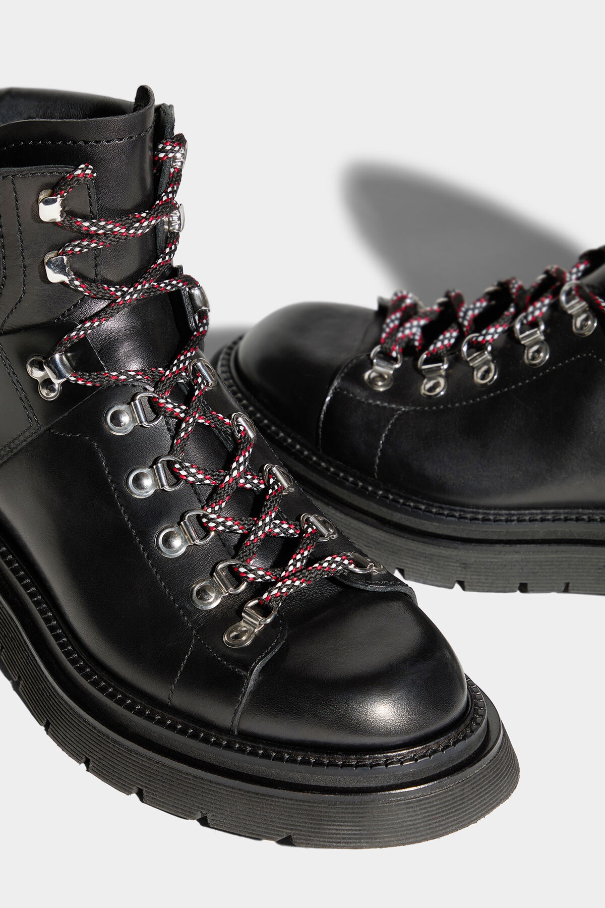IBRA BLACK ON BLACK ANKLE BOOTS - 4