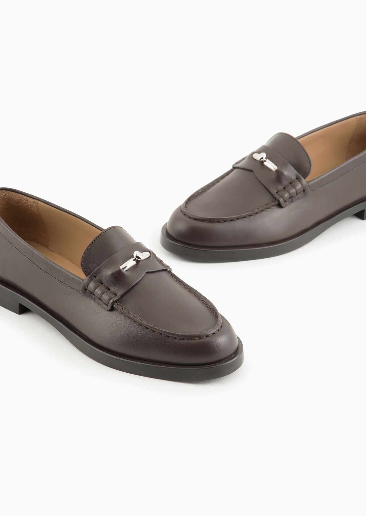 Leather loafers with Icon stirrup - 5