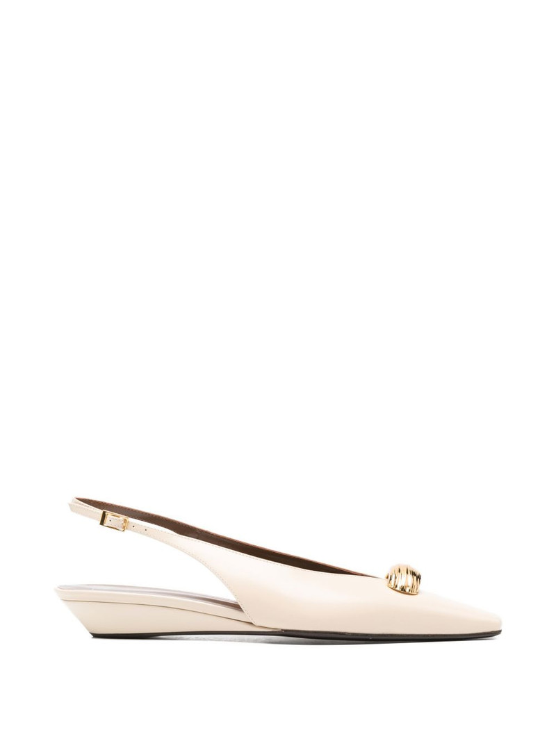 gold-tone detail sandals 1