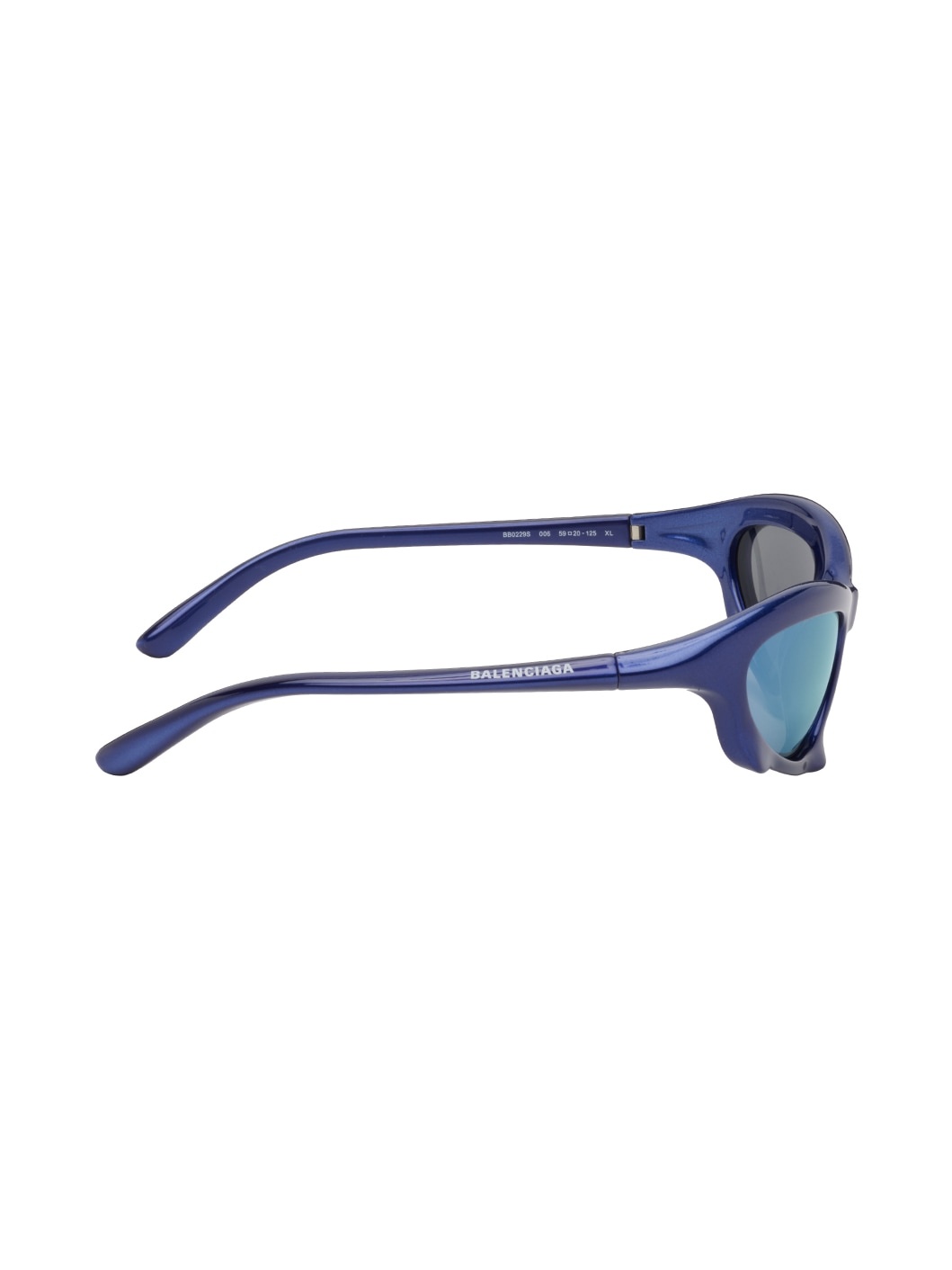 Blue Bat Rectangle Sunglasses - 2