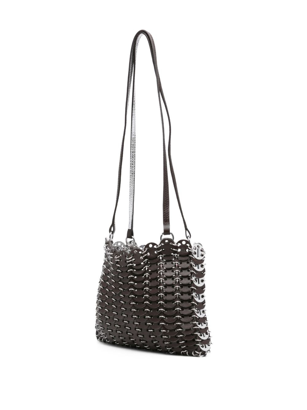 chain-link scalloped cross body bag - 3