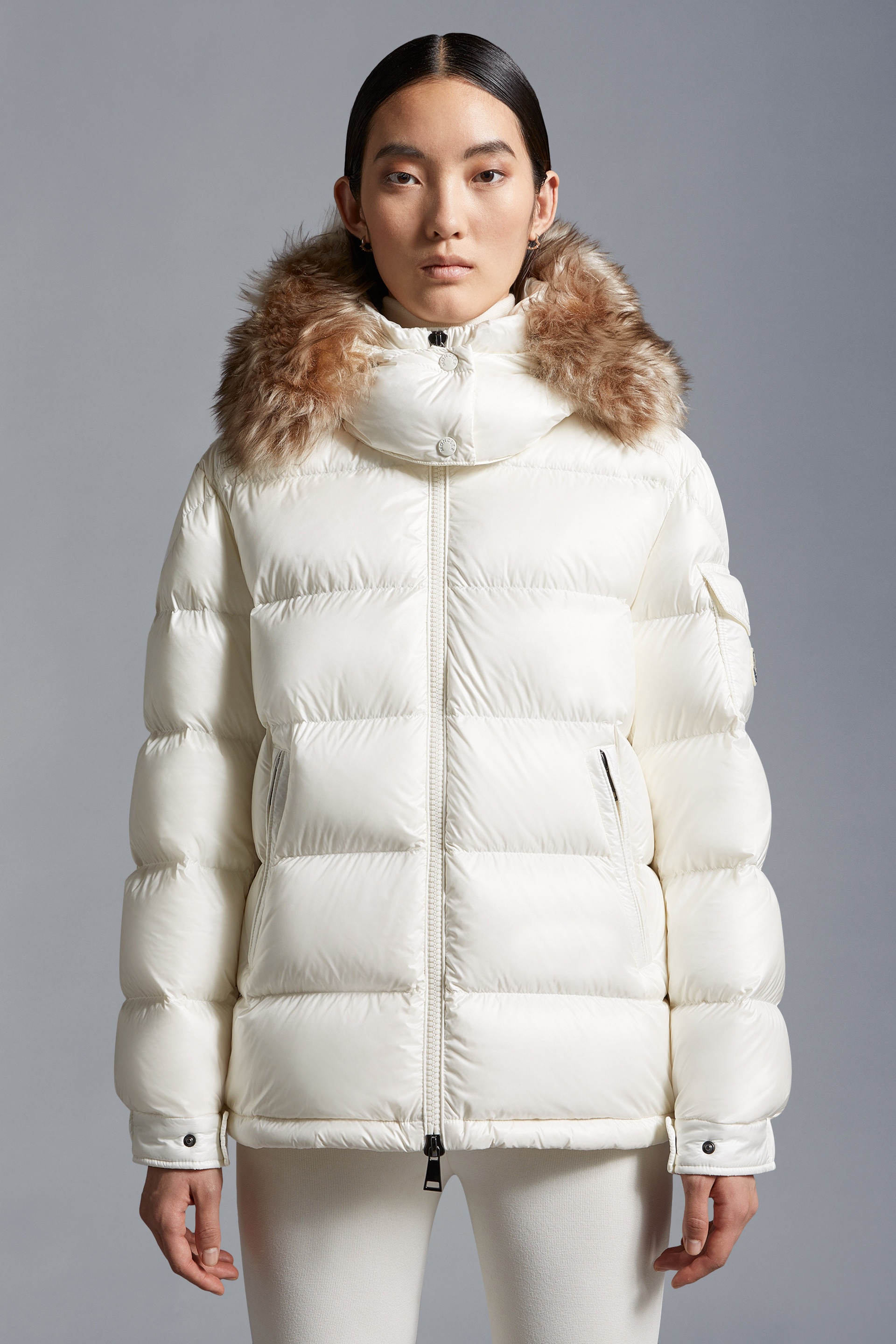 【関税込み】Moncler ホワイト Mairefur ダウンジャケット Moncler Mairefur Short Down Jacket | REVERSIBLE