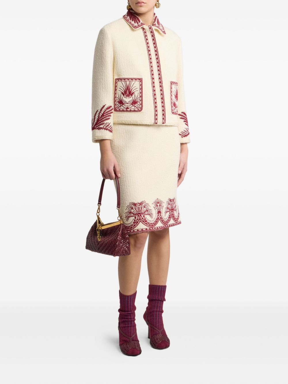 bouclé-effect tweed jacket - 2