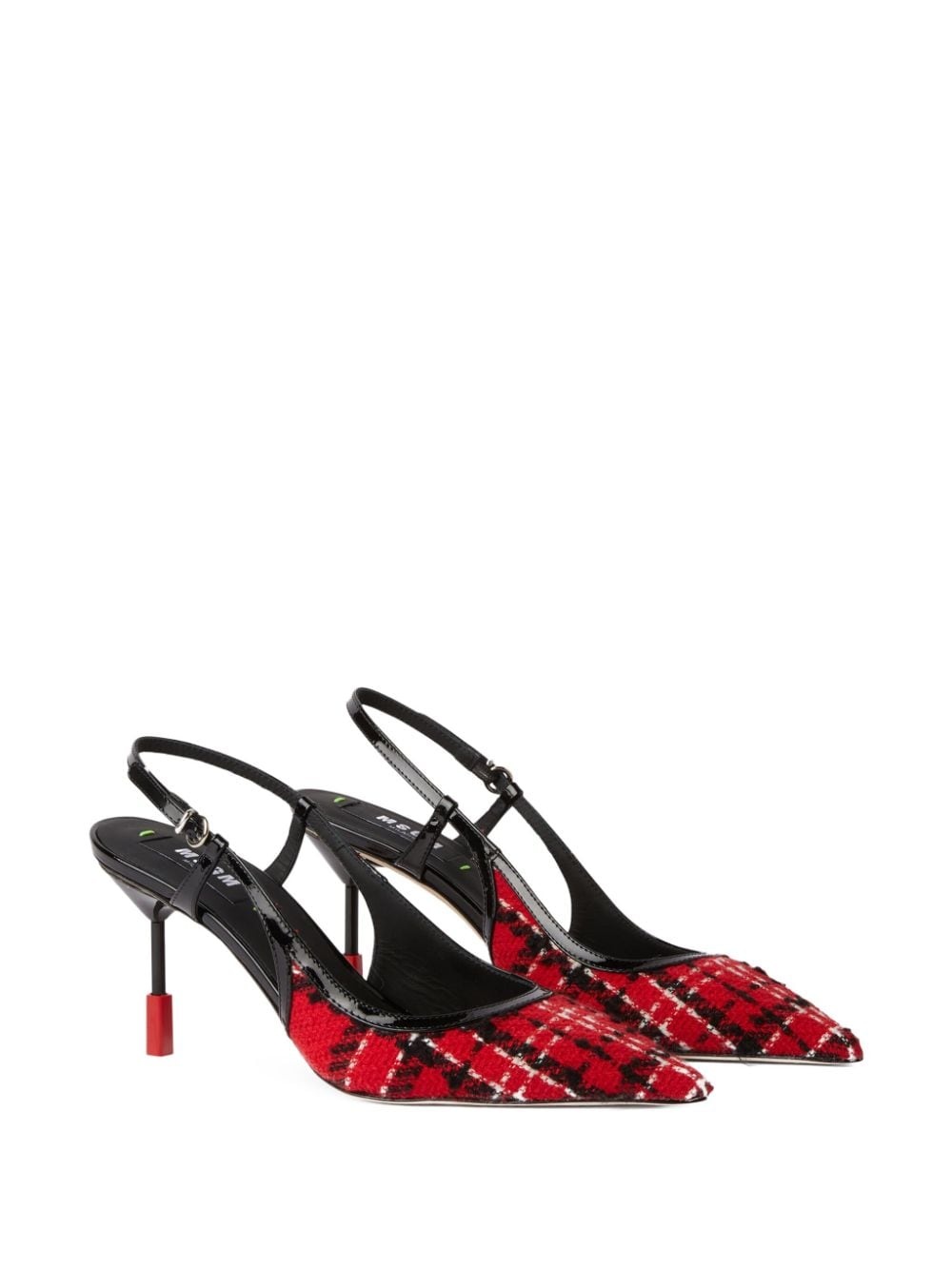 slingback tweed pumps - 2