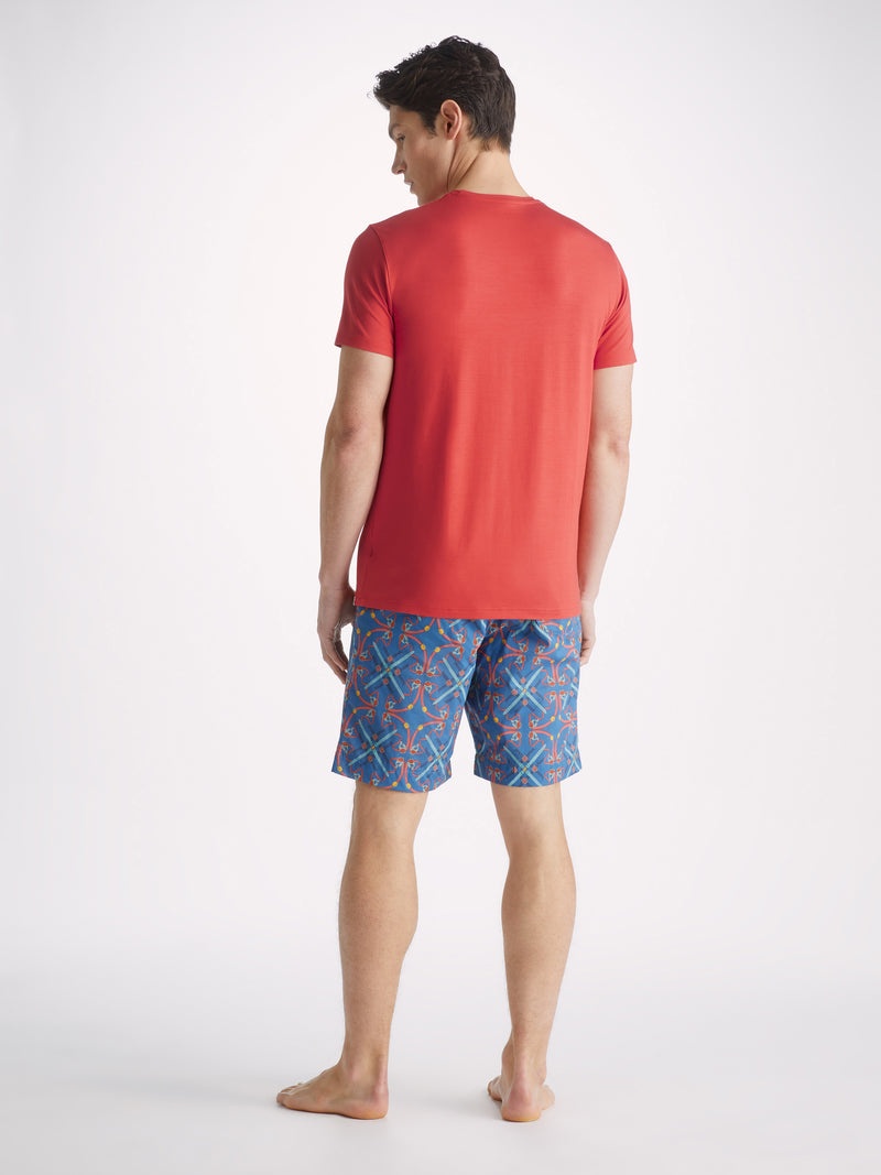 Men's T-Shirt Basel Micro Modal Stretch Paprika - 4