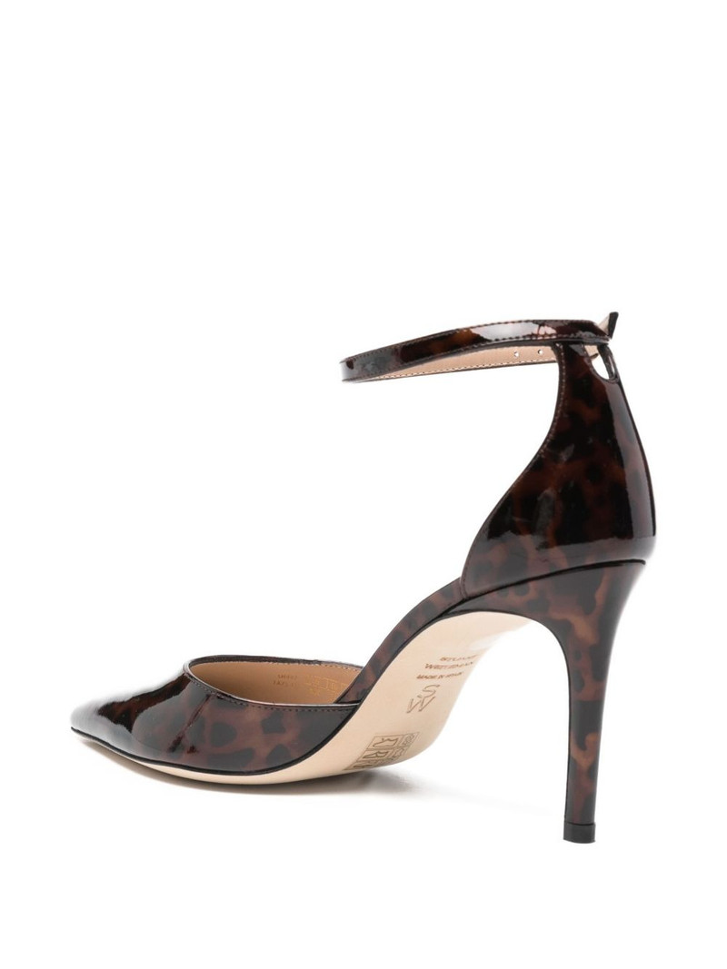 85mm leopard-print ankle-strap pumps 3
