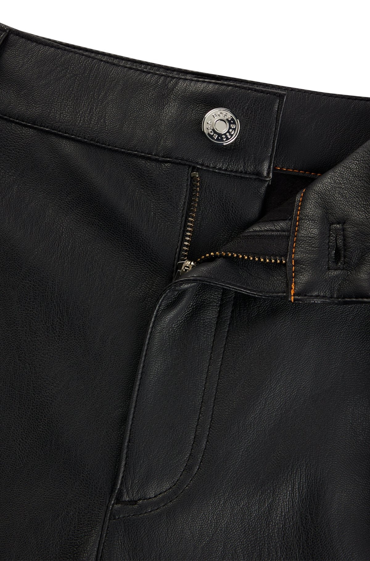 LOOSE-FIT WIDE-LEG TROUSERS IN FAUX LEATHER - 6