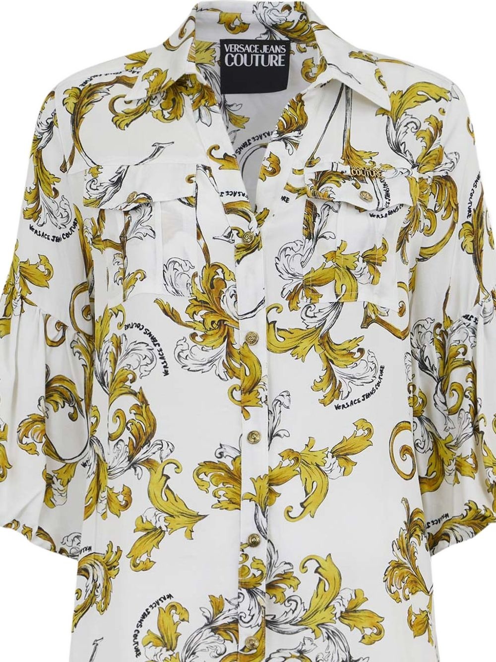 floral-print button-up shirt - 3