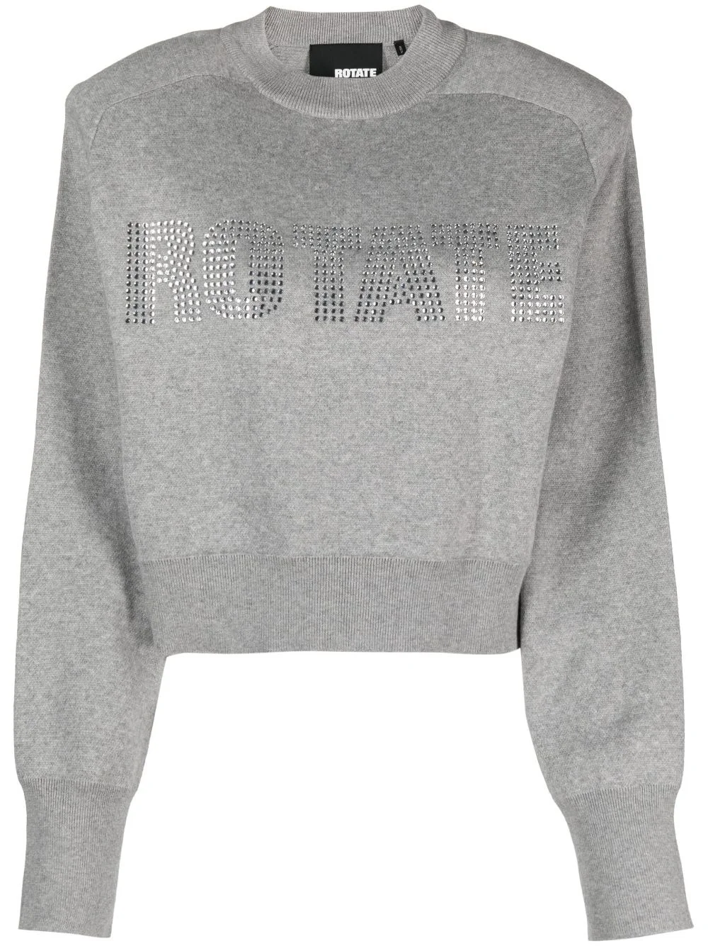Firm embellished organic cotton sweatshirt - 1
