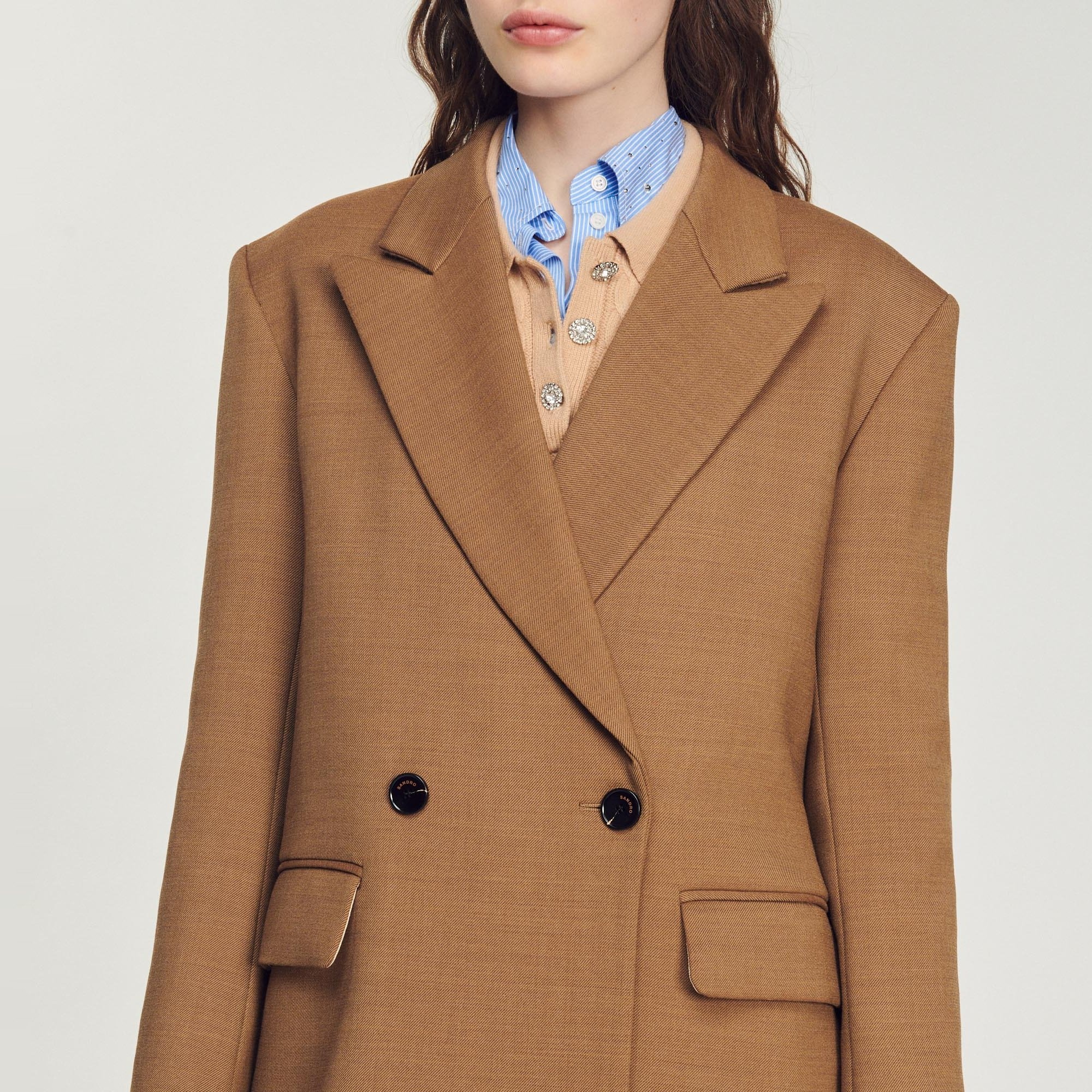 Oversized straight-cut coat - 4