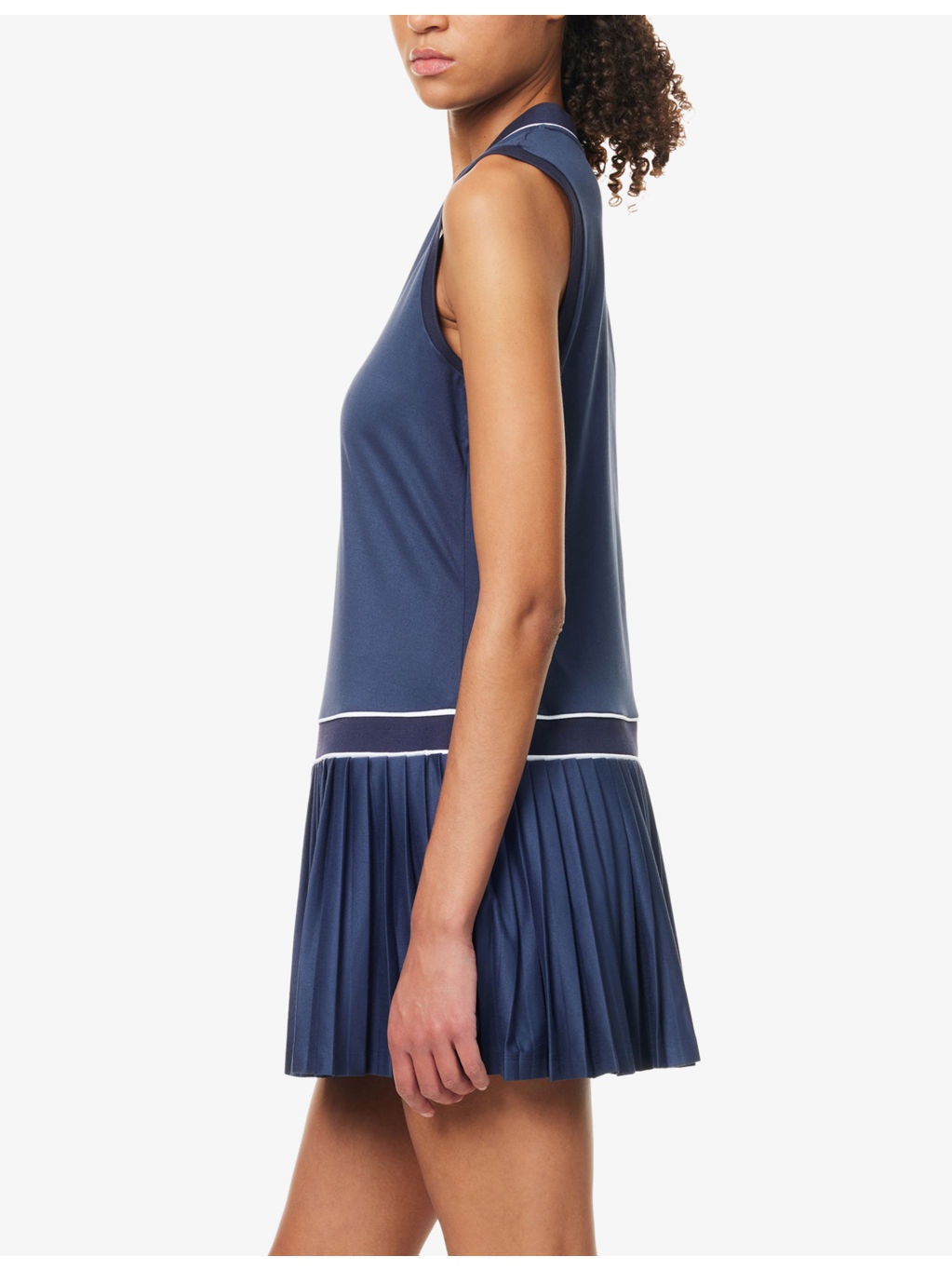 Jouri Court Pleated Woven Mini Dress - 3