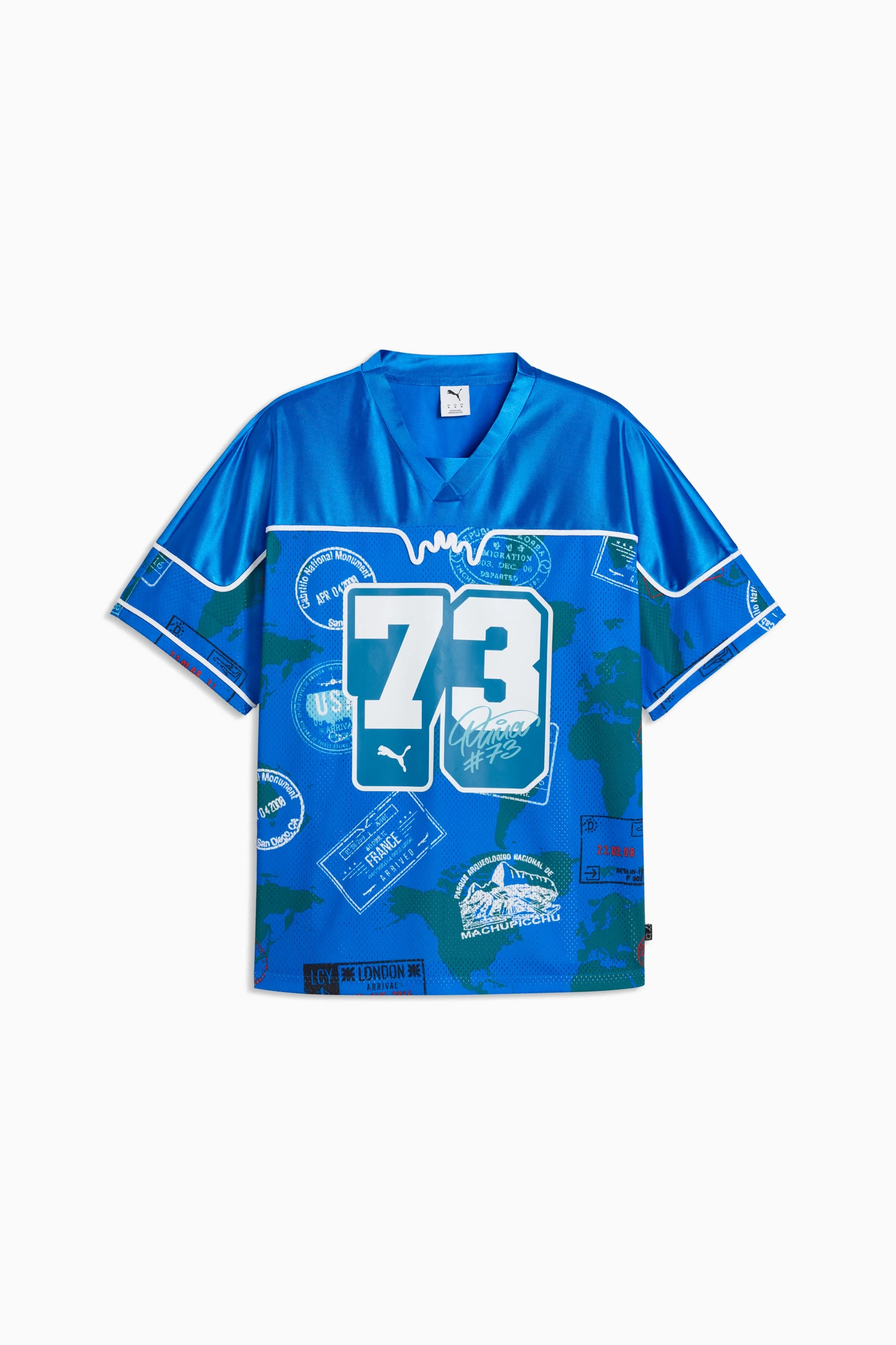 Around The World Men's Patterned Basketball Jersey - 1