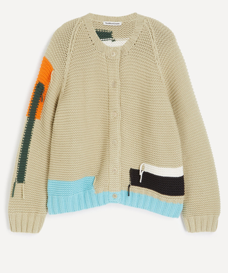 Atomic Beige Cotton Cardigan 1