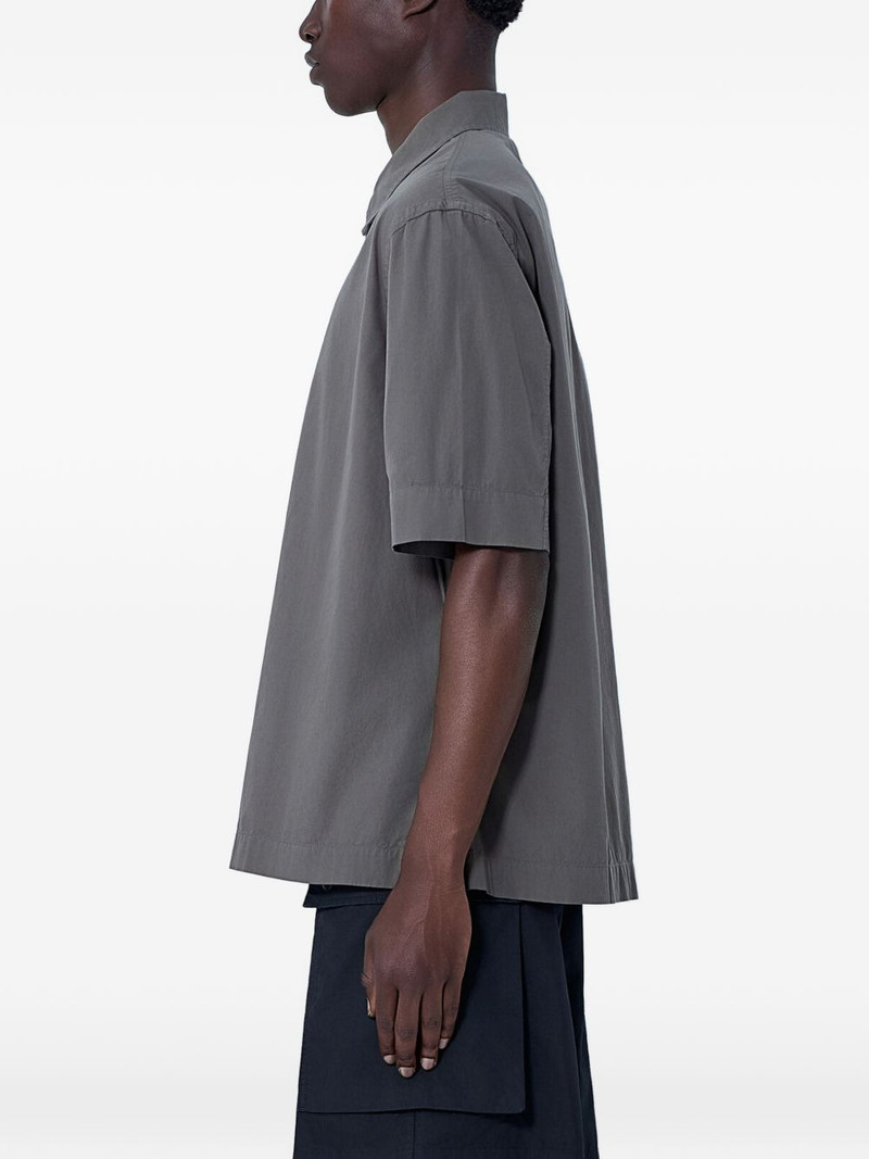 MARGARET HOWELL boxy-fit cotton-poplin polo shirt outlook