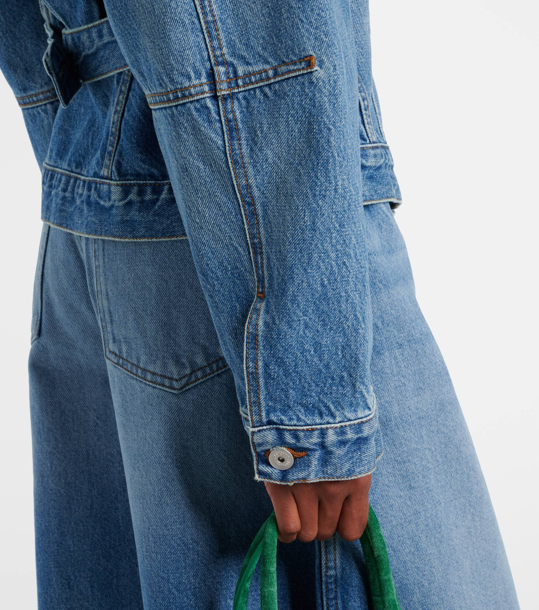 Cropped denim jacket - 6
