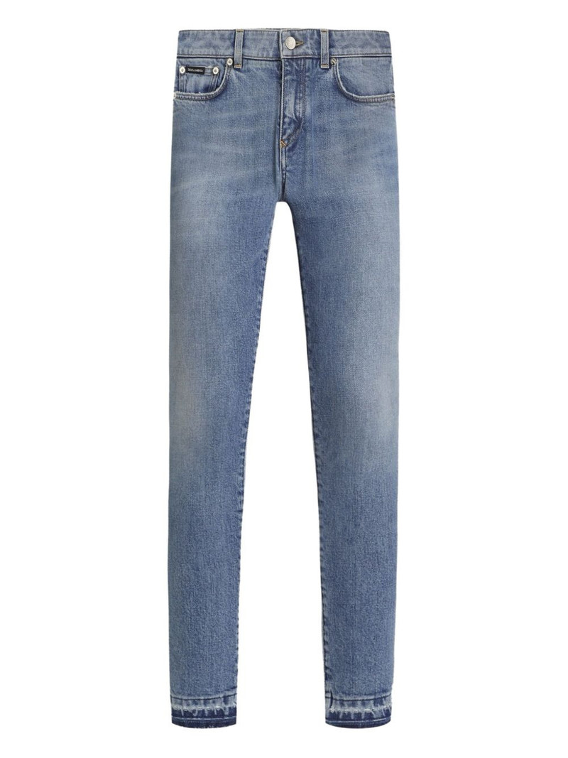 frayed-hem jeans 1