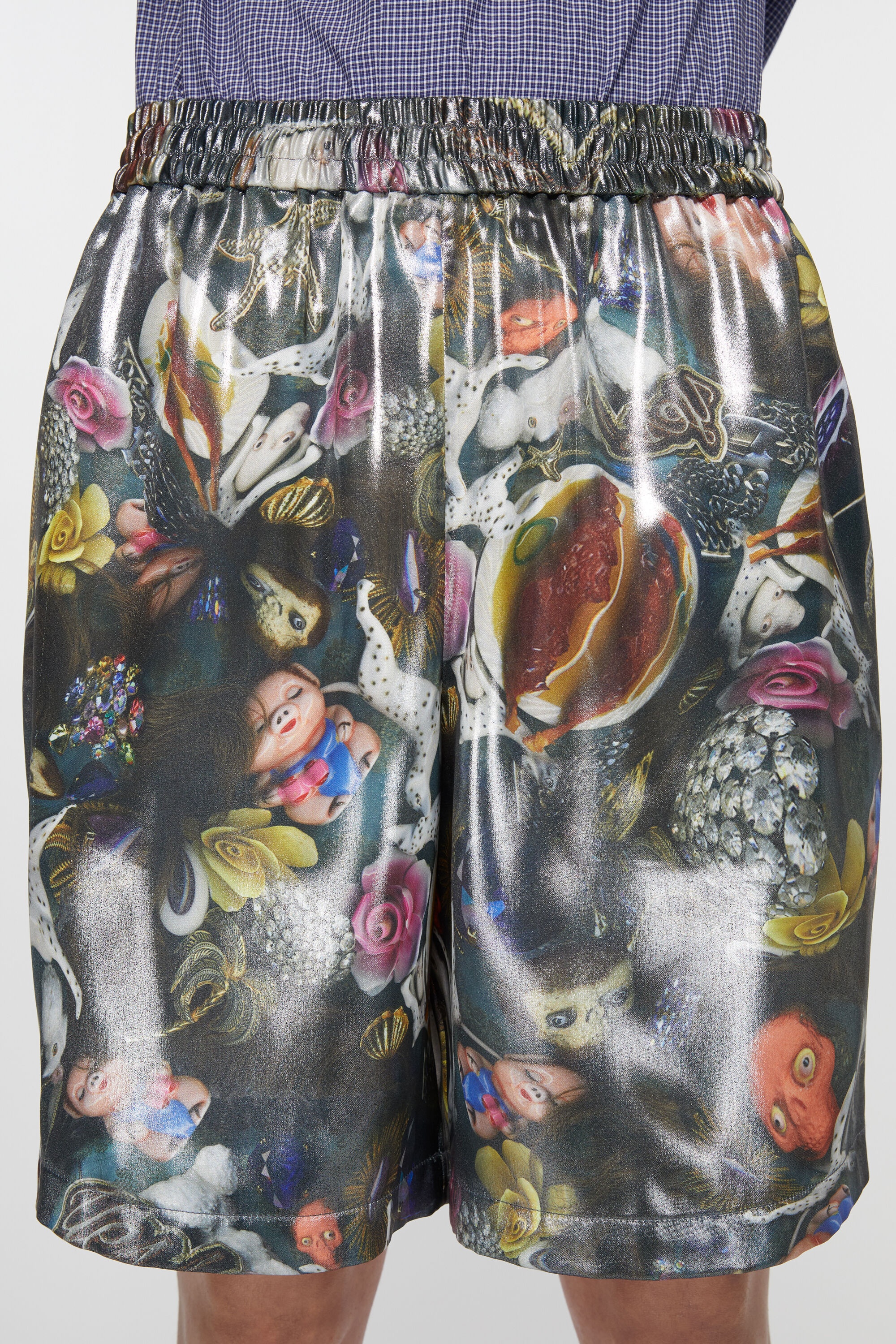 Printed shorts - Black Multicolor - 5