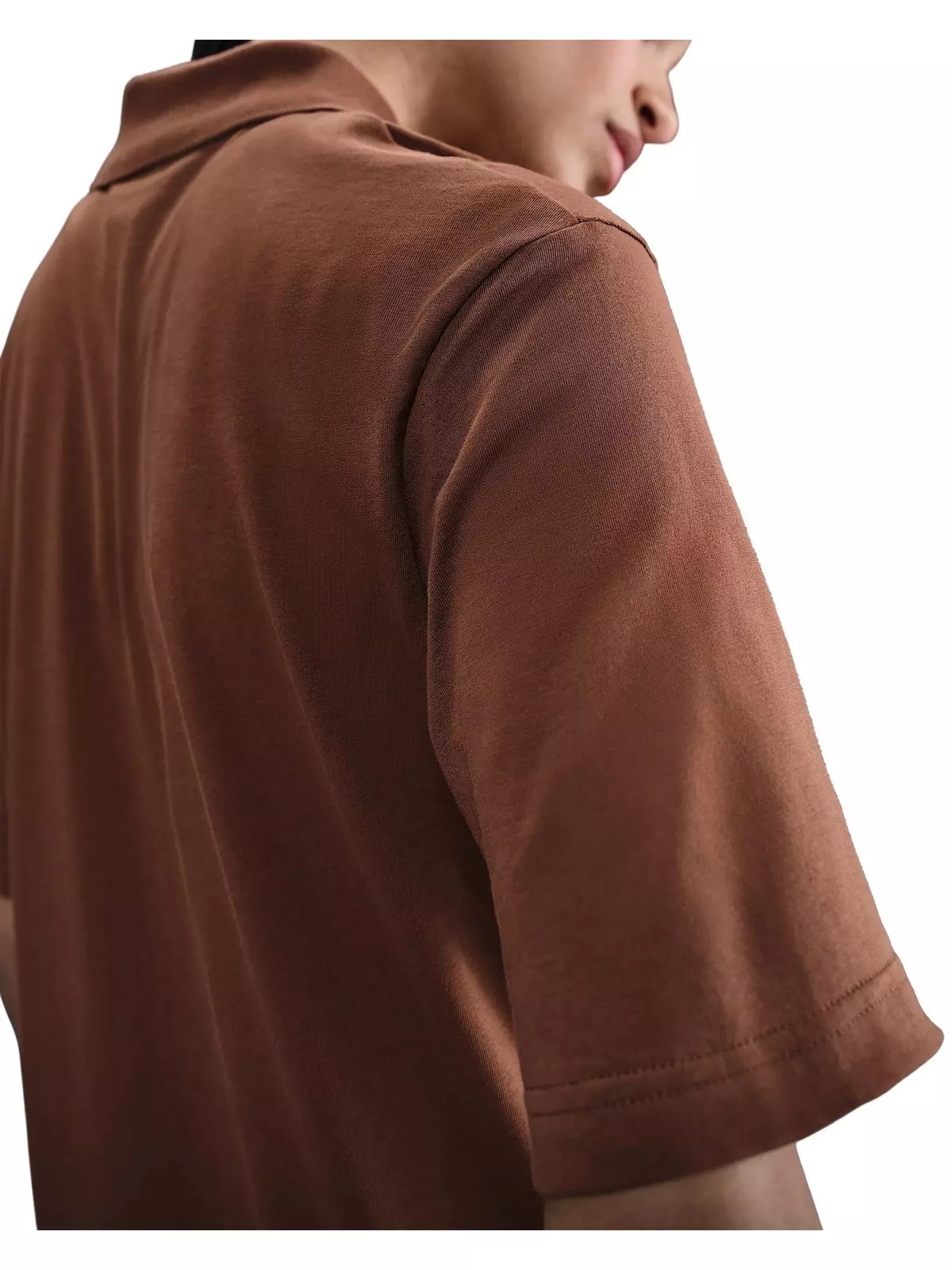 Women's Sportswear Essential Short-Sleeve Polo Dress -Brown - 2