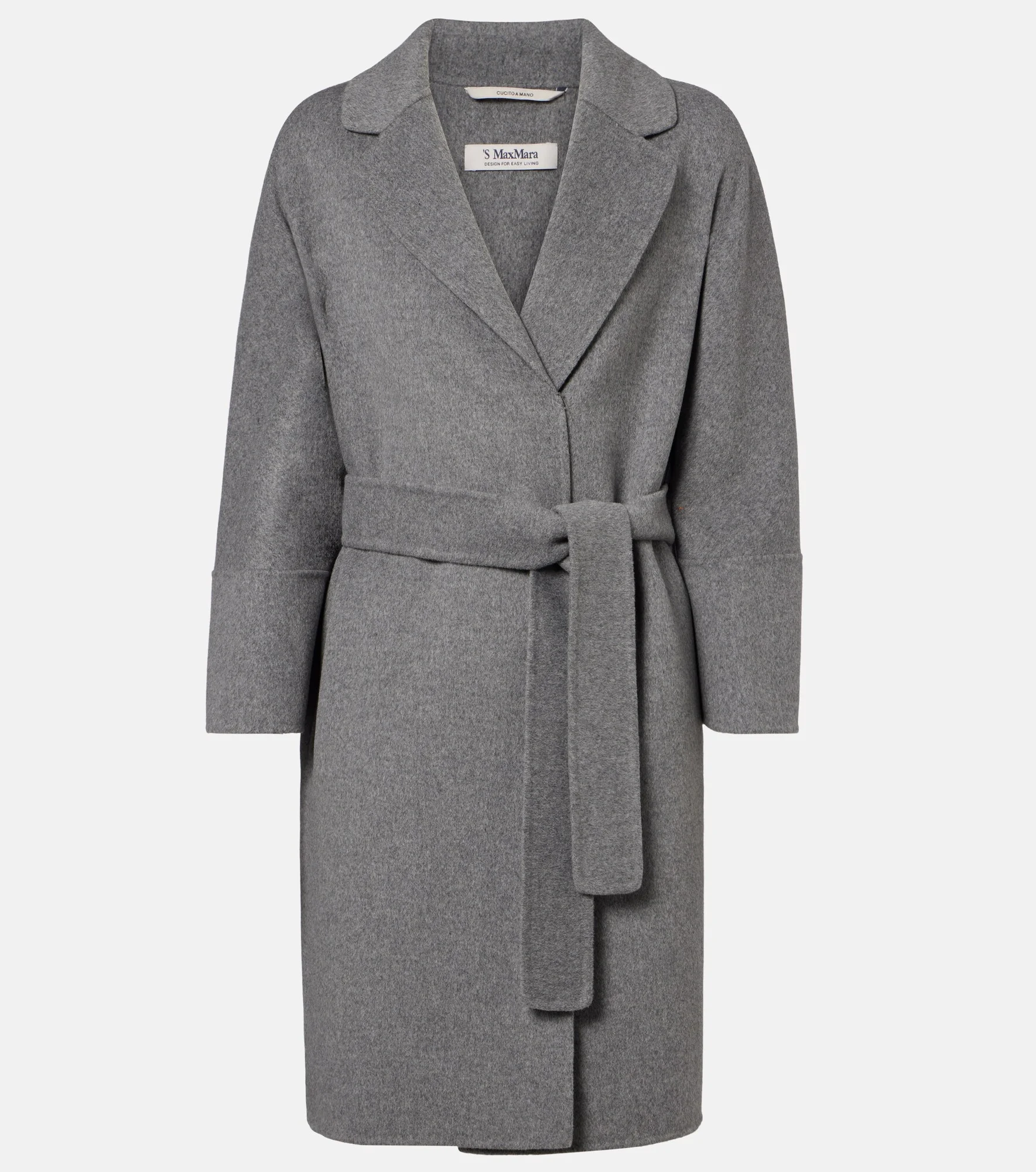 Virgin wool wrap coat - 1