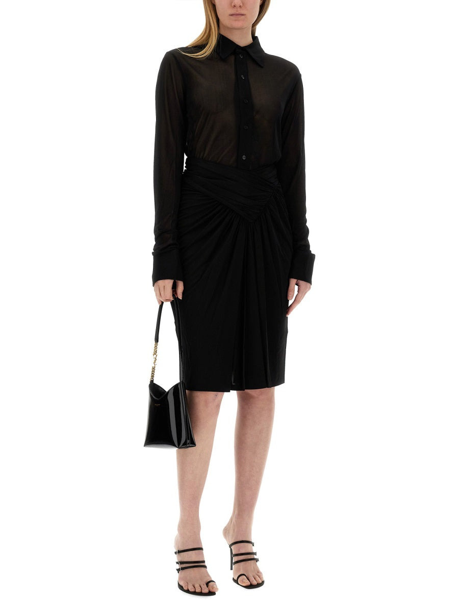Saint Laurent Women Jersey Shirt - 1