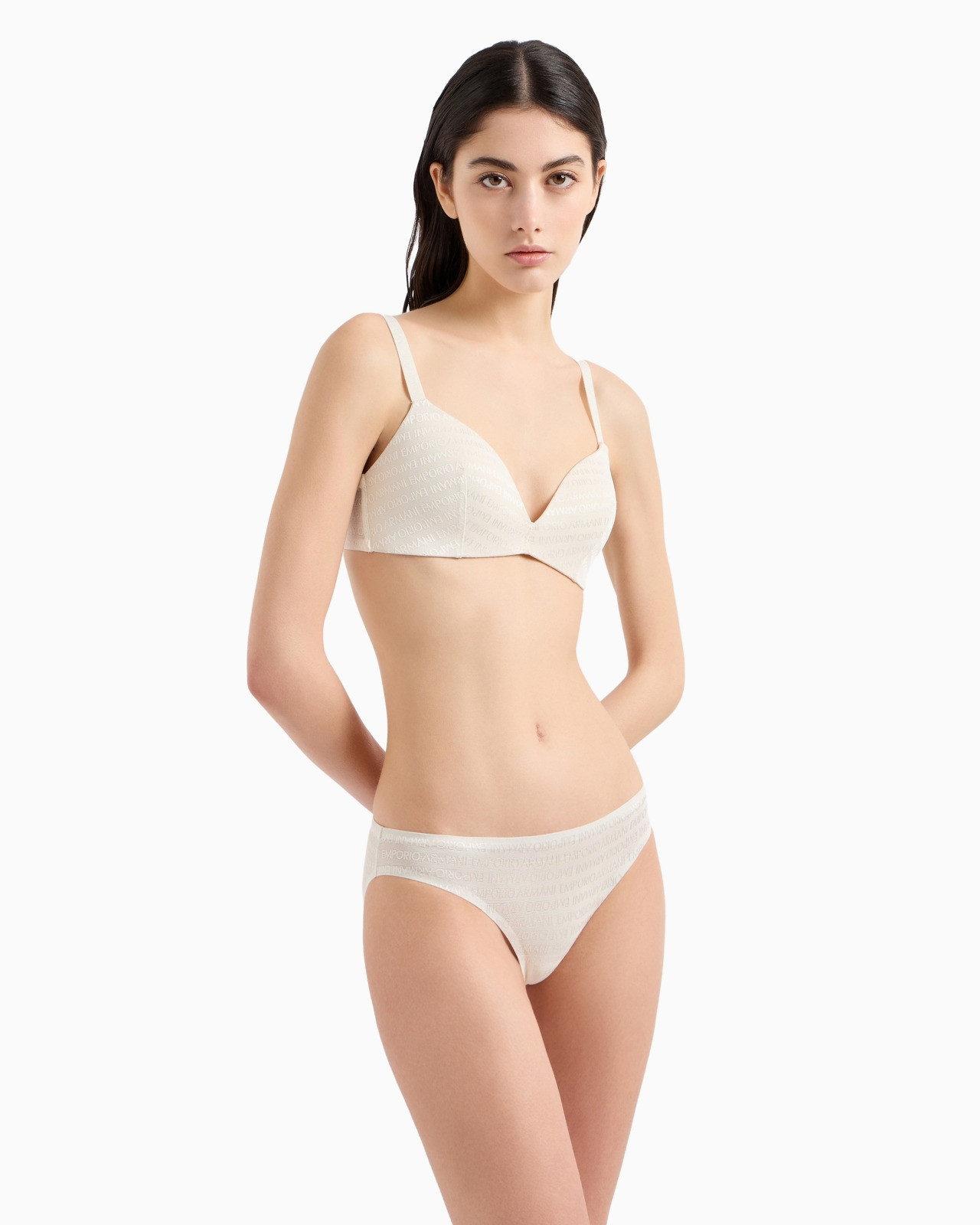 Two-pack of ASV recycled bonded mesh briefs with all-over logo lettering - 2