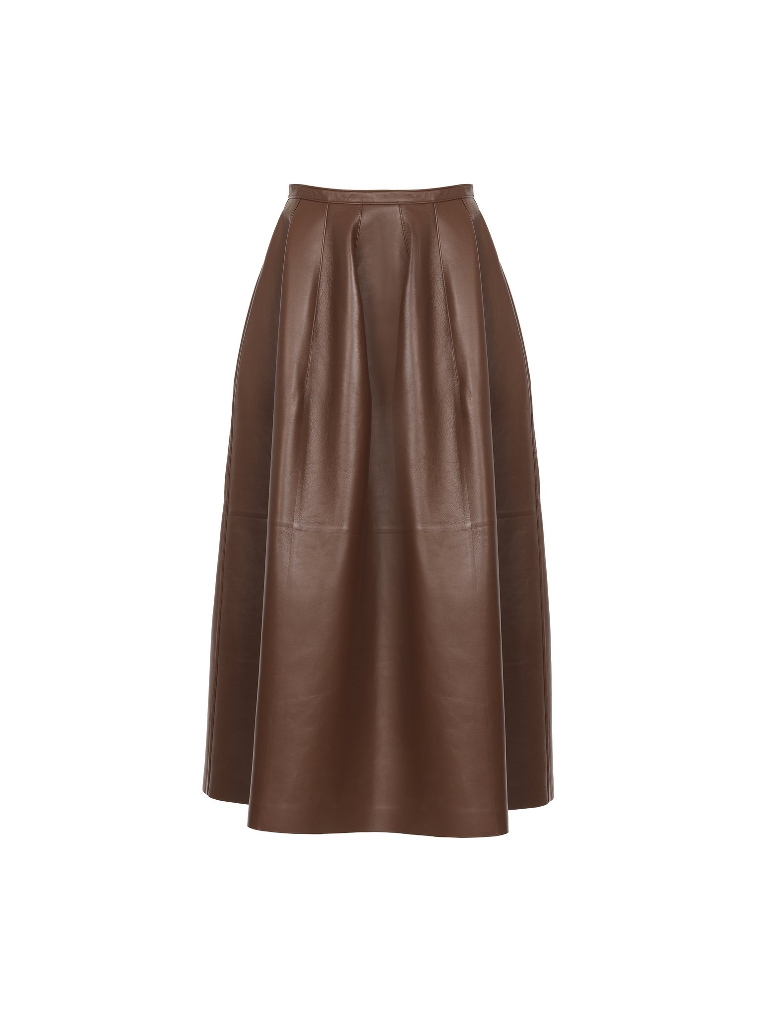 GATHERED MID-LENGTH SKIRT - 1