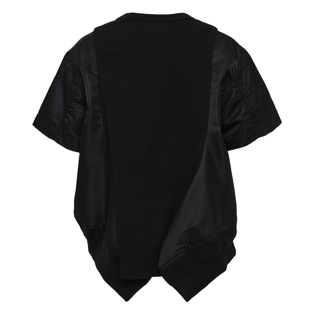 Nylon Twill X Cotton Jersey T-Shirt - 2