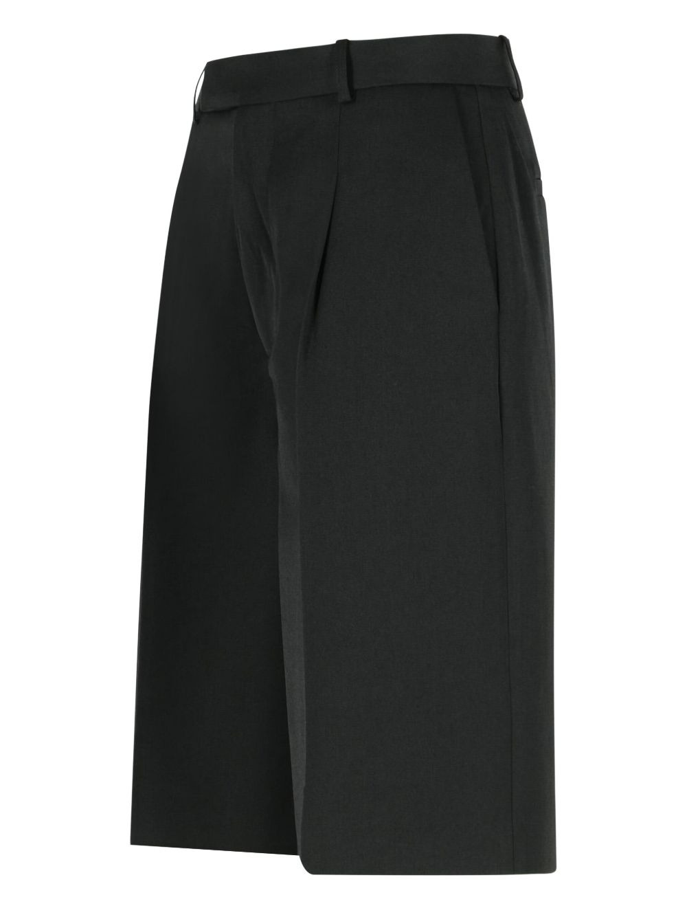 pleated front shorts - 3