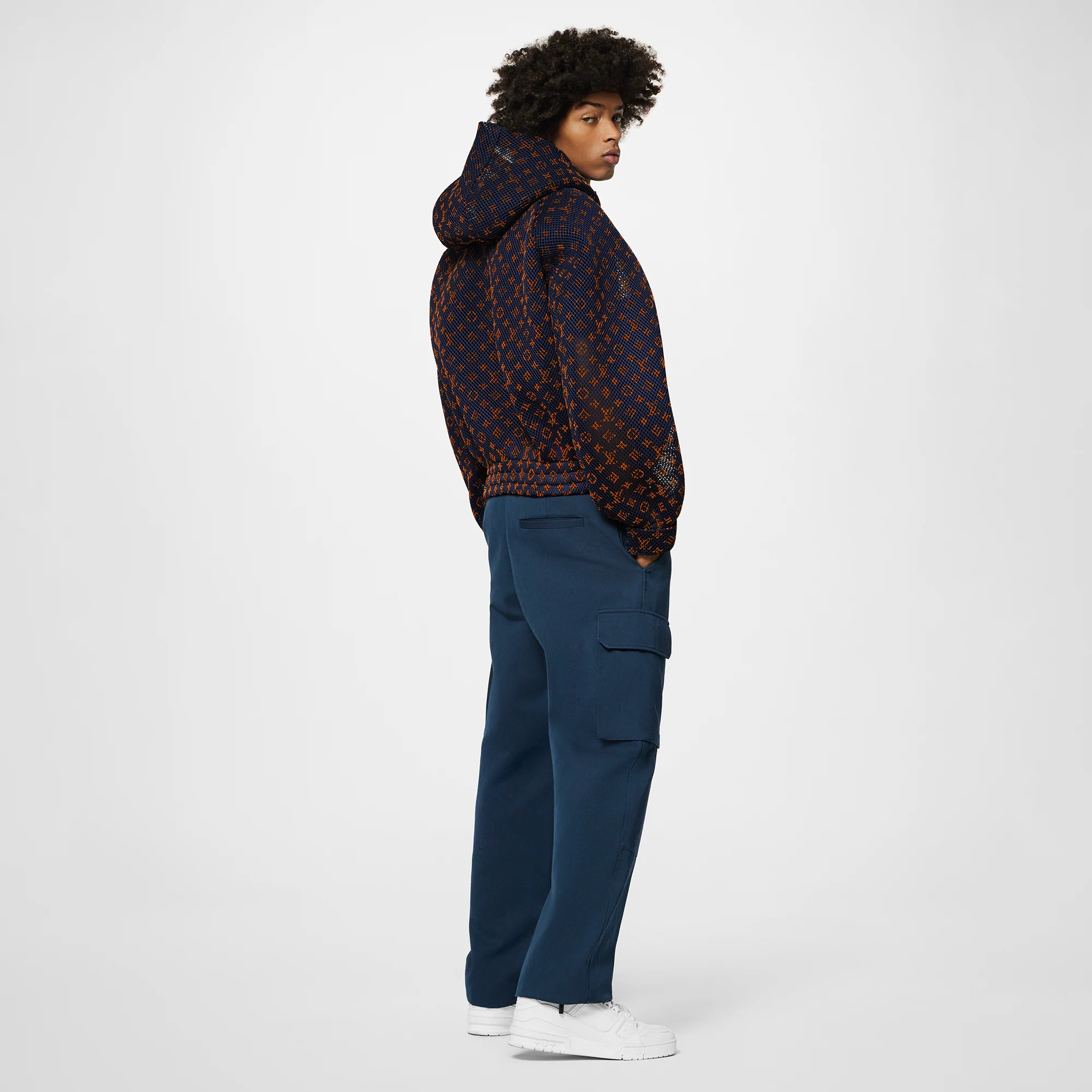 Gradient Monogram Mesh Blouson - 3