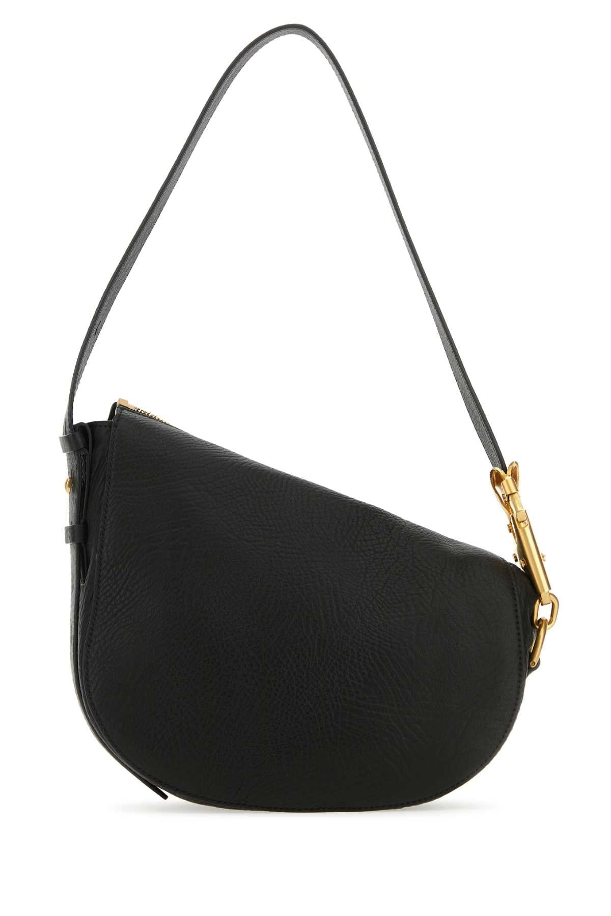 Burberry Women Black Leather Knight Small Shoulder Bag - 3