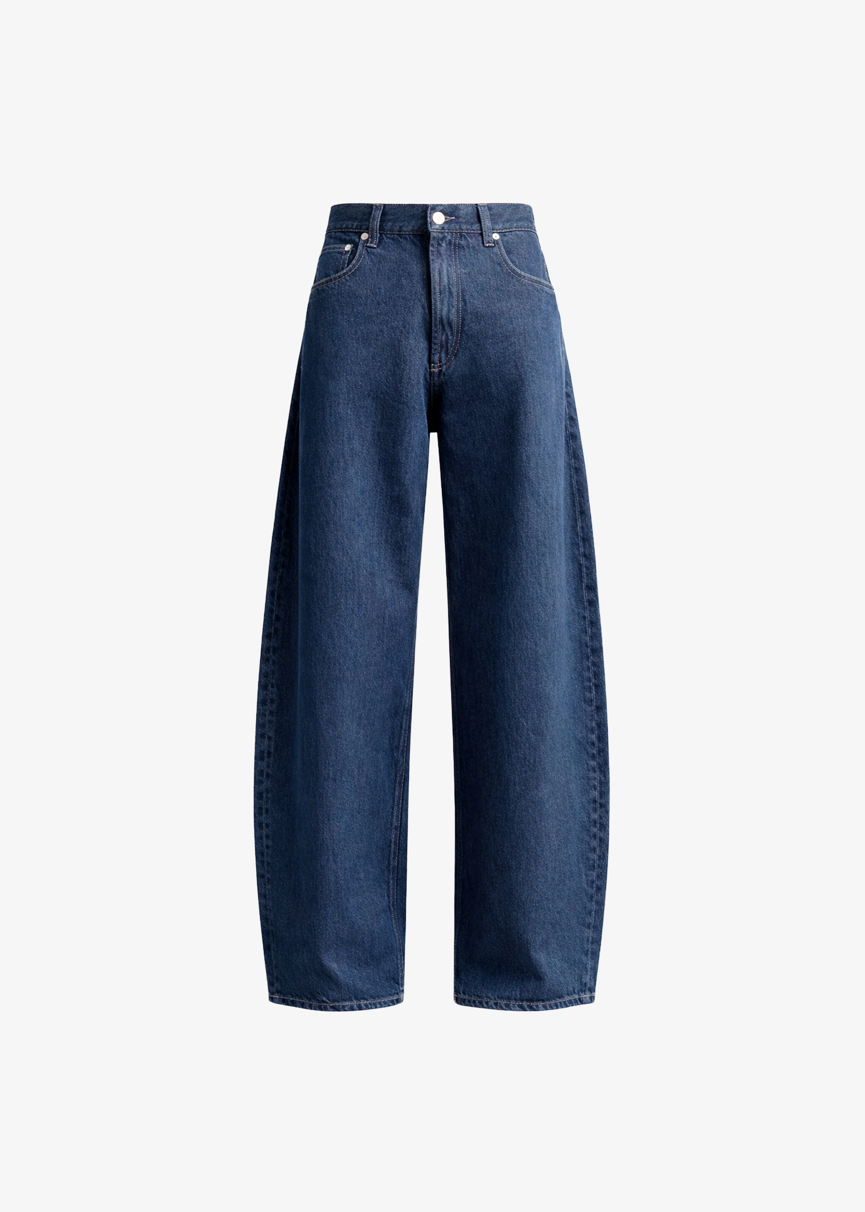 Nick Barrel Leg Jeans - Medium Wash - 1