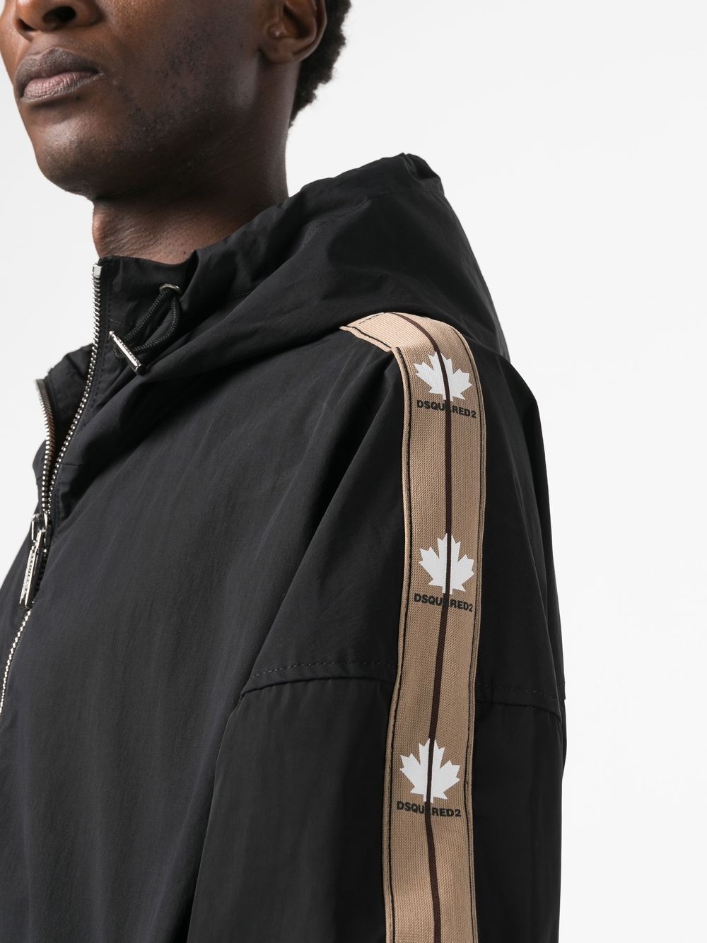 contrast-panel lightweight jacket - 5