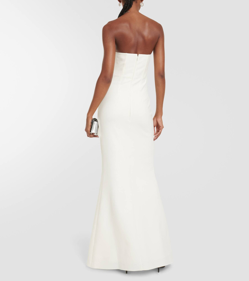 Bridal strapless crêpe gown 3