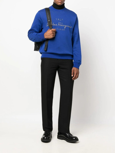 Salvatore Ferragamo foil-logo sweatshirt outlook