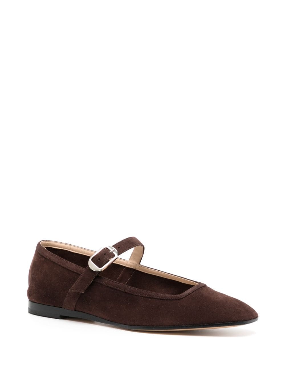 buckled suede ballerina shoes - 2