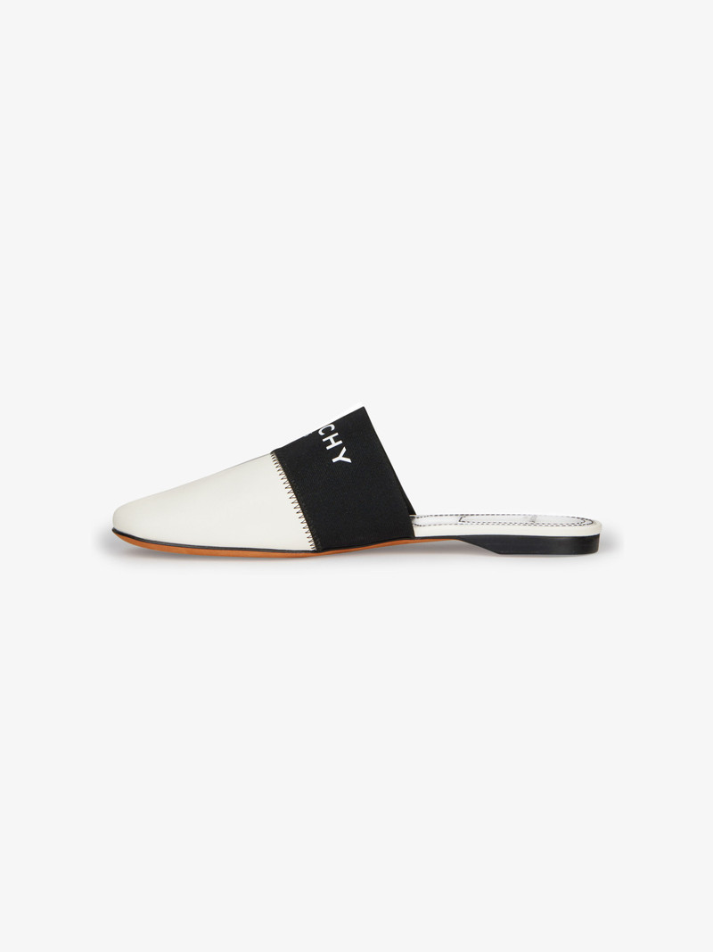GIVENCHY PARIS flat mules in leather 5